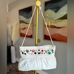 Vintage Vanna White Leather Gem Purse